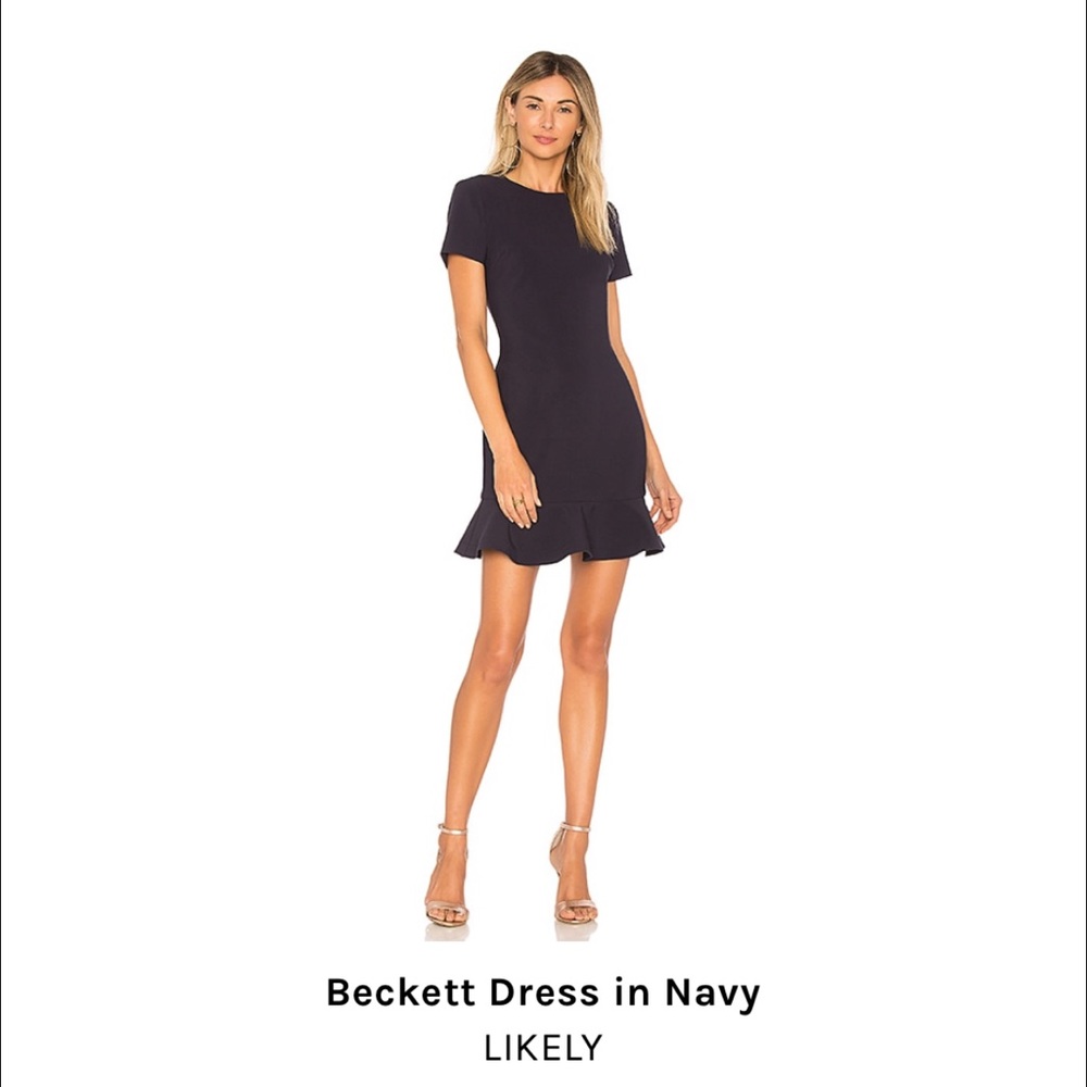 LIKELY Beckett Dress in Navy
